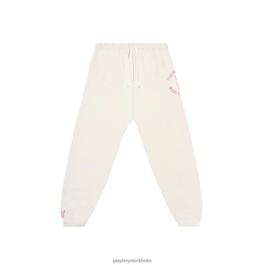 kyla ner träningsbyxor Playboy kvinnor 62L66F1247 off-white Kläder