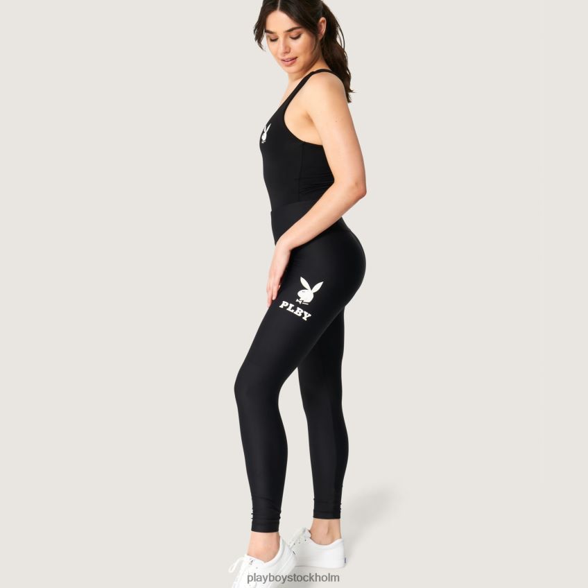 legging med kaninhuvud Playboy kvinnor 62L66F1166 svart Kläder