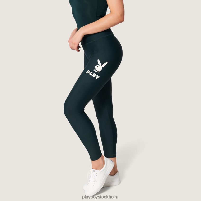 legging med kaninhuvud Playboy kvinnor 62L66F1171 grön Kläder