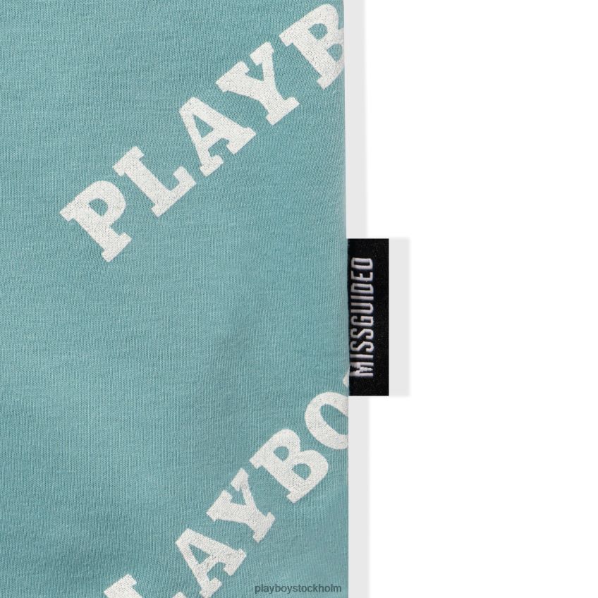 masthead oversized t-shirt Playboy kvinnor 62L66F1051 blå Kläder