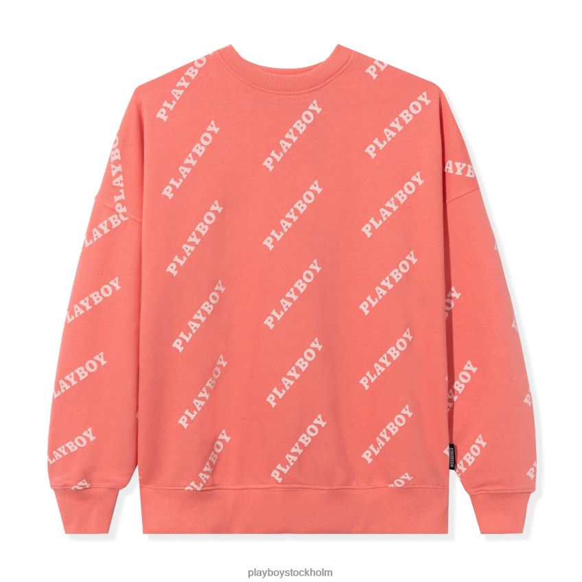 masttopp överdimensionerad crewneck Playboy kvinnor 62L66F1158 rosa Kläder