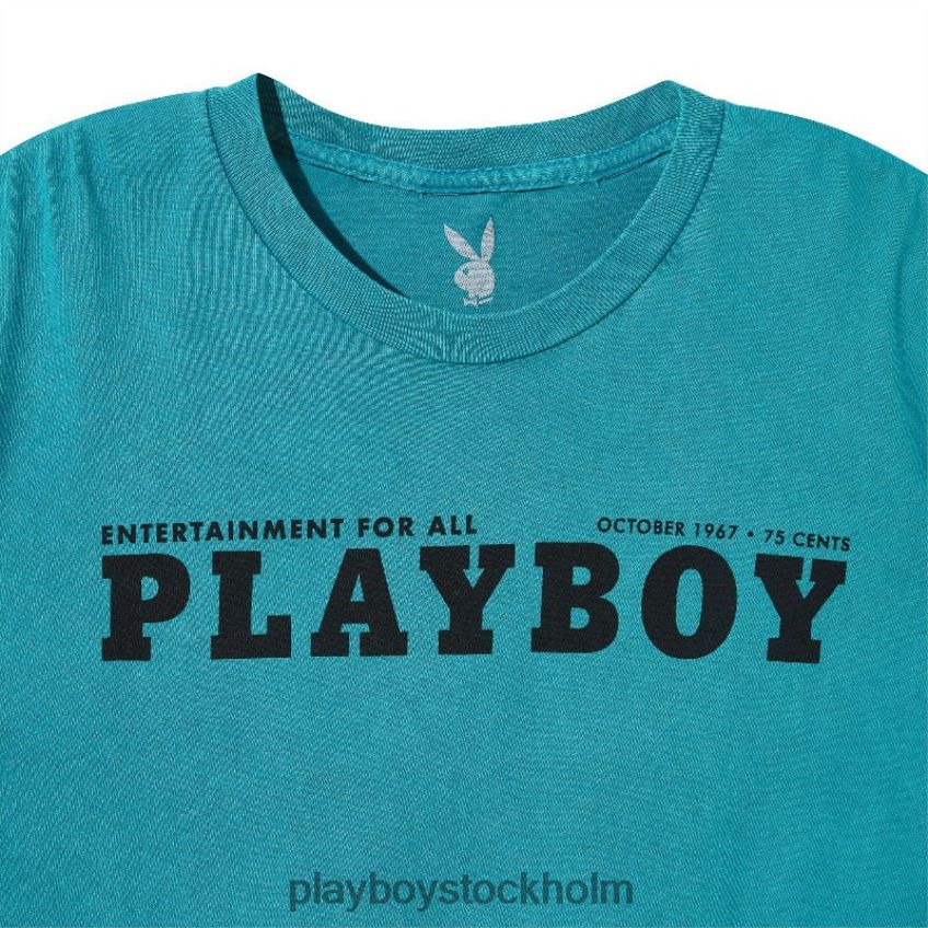 oktober 1967 tvättad t-shirt med överdrag Playboy män 62L66F295 original Kläder