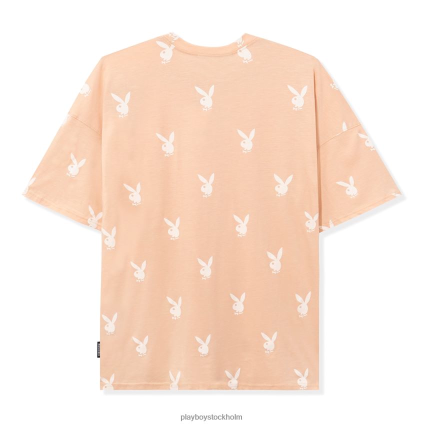 oversized t-shirtklänning med kaninhuvud Playboy kvinnor 62L66F1039 grädde Kläder