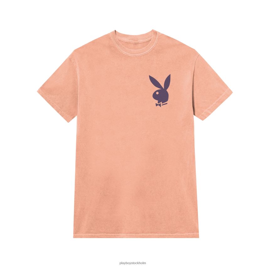 persika grafisk t-shirt Playboy män 62L66F240 original Kläder