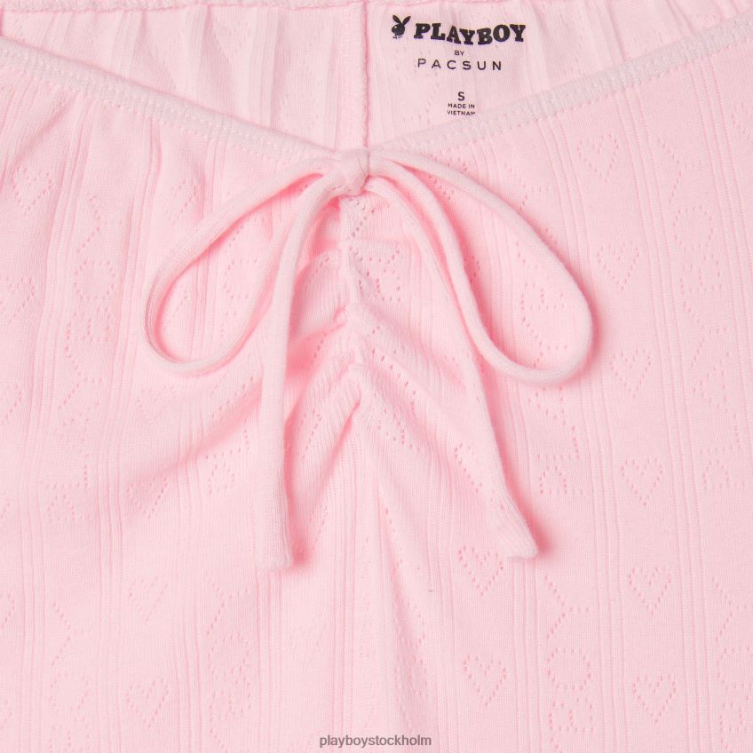 pointelle byxor med logotyp Playboy kvinnor 62L66F1197 ljusrosa Kläder