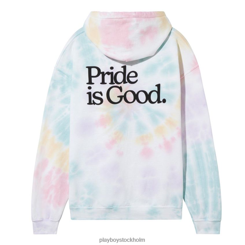 pride är bra multi tie dye hoodie Playboy män 62L66F501 original Kläder