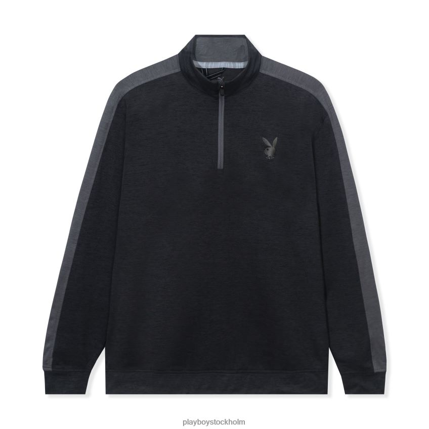 puma golf quarter zip Playboy män 62L66F457 svart Kläder