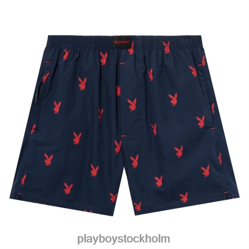 repeterande loungeshorts med kaninhuvud Playboy män 62L66F582 röd Kläder