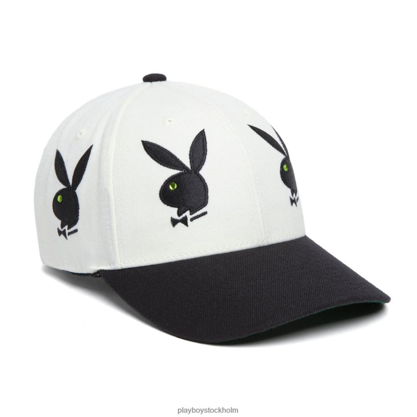 rhinestone 6 panel hatt Playboy x HUF män 62L66F789 vit tillbehör