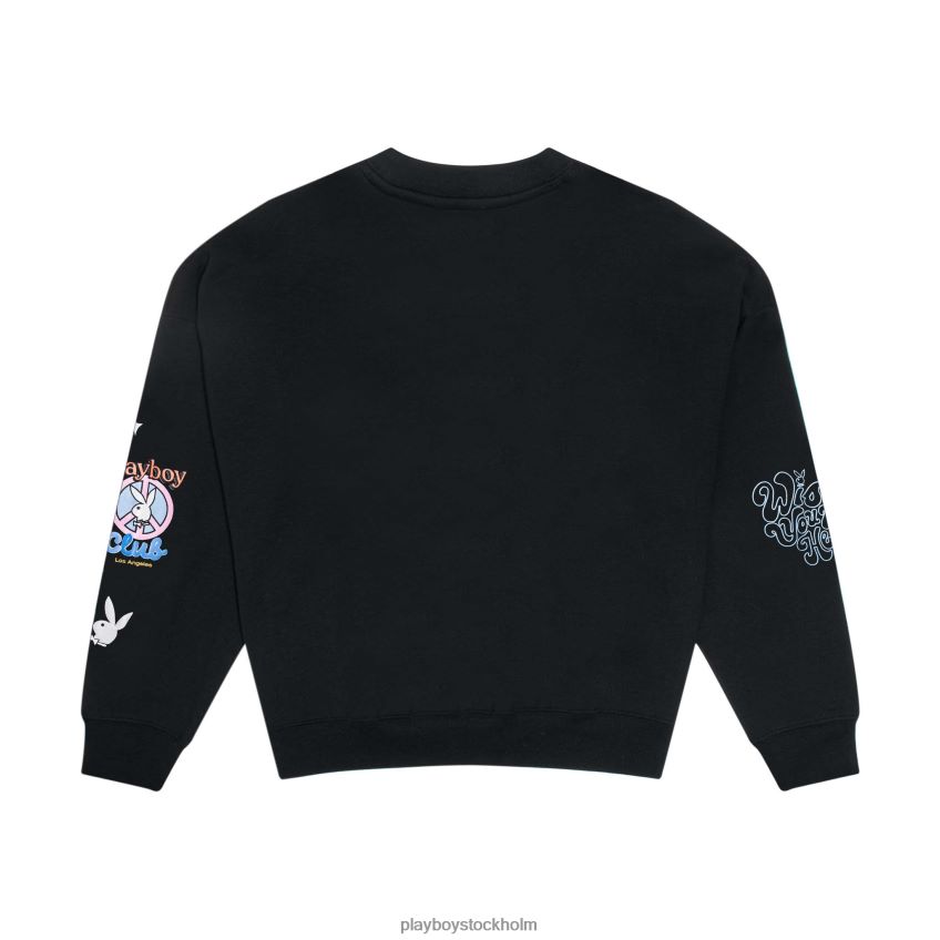 smile club överdimensionerad crewneck Playboy kvinnor 62L66F1092 original Kläder