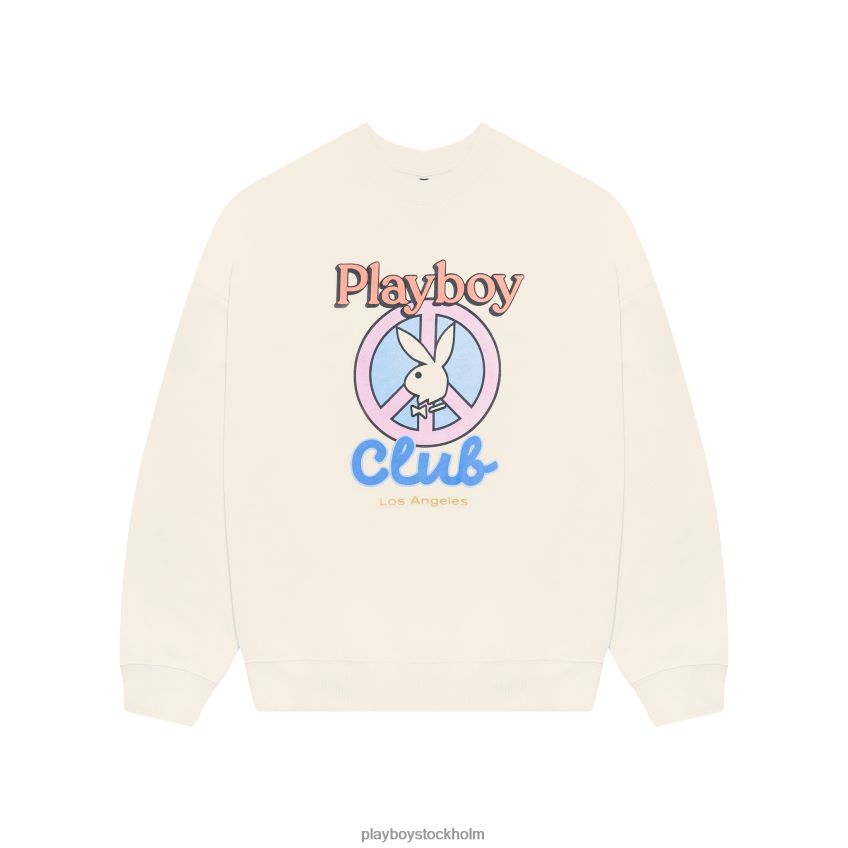 smile klubbtröja med crewneck Playboy kvinnor 62L66F1078 ben Kläder