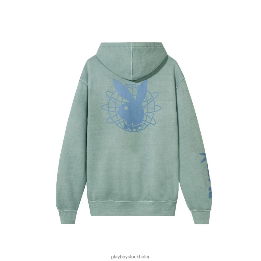 soltvättad plby hoodie tvättad Playboy män 62L66F454 blå Kläder