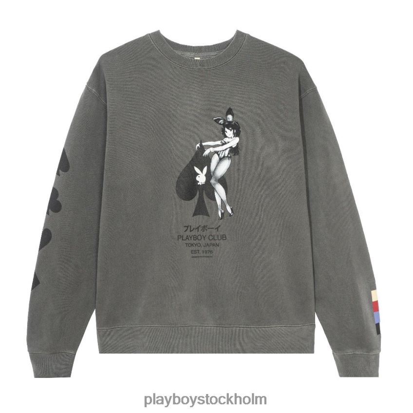 spader ess crewneck Playboy män 62L66F427 svart Kläder