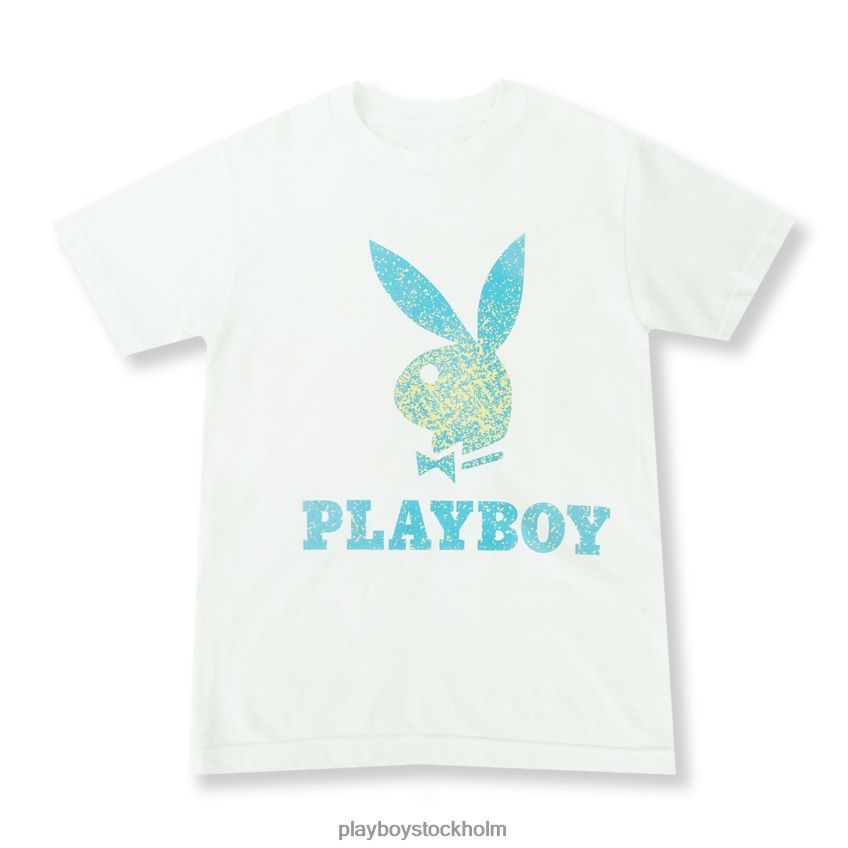 statisk kanin t-shirt Playboy män 62L66F141 vit Kläder