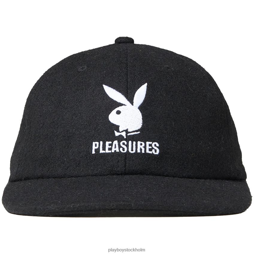 strapback mössa i ull Playboy x Pleasures män 62L66F741 svart tillbehör