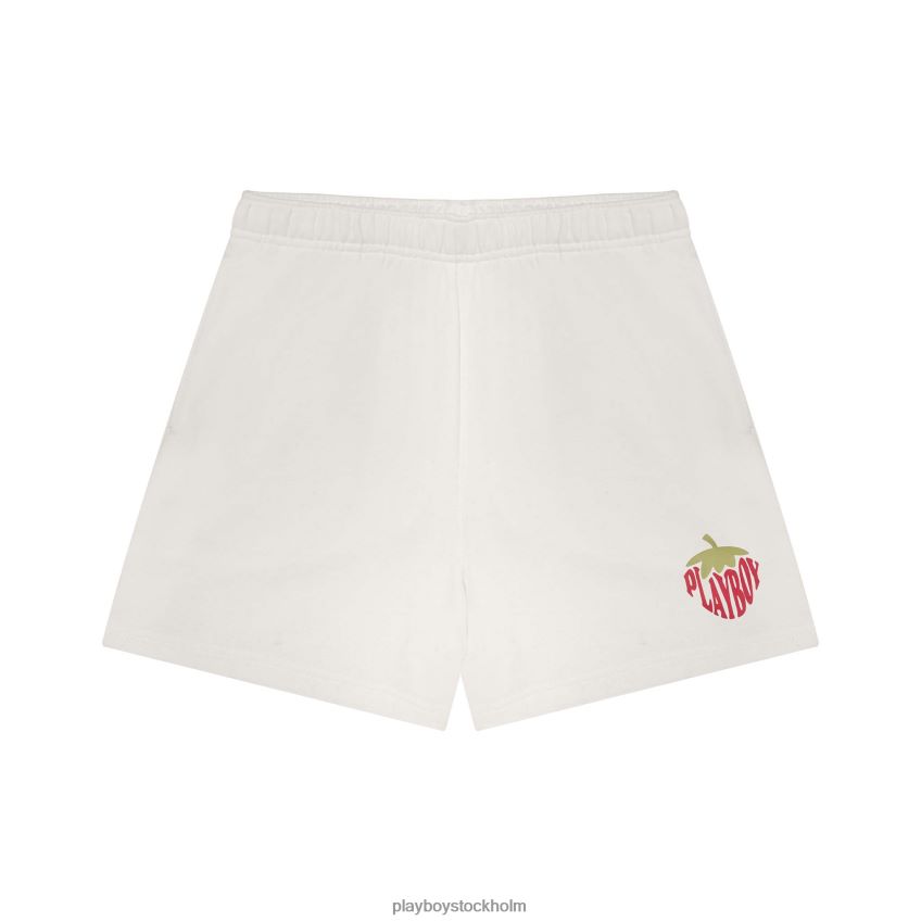 strawberry love boyfriend sweatshorts Playboy kvinnor 62L66F1292 vit alyssum Kläder