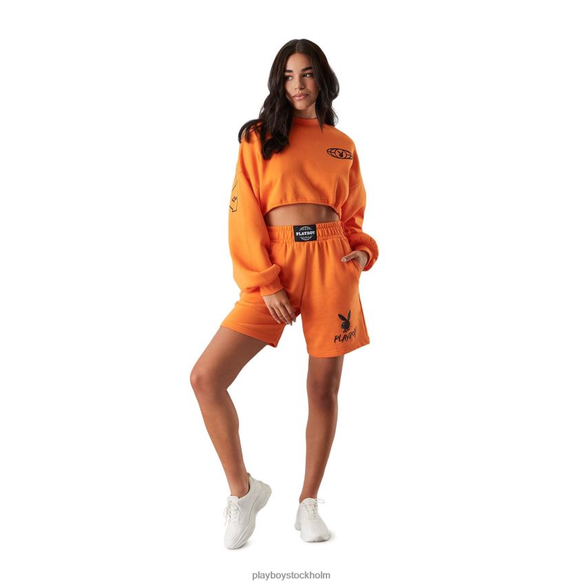 svettshorts Playboy kvinnor 62L66F1265 orange Kläder