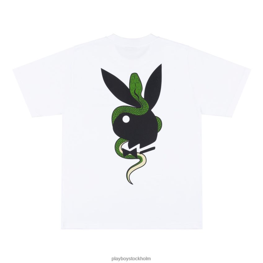 t-shirt Playboy x The Great Frog män 62L66F195 vit Kläder