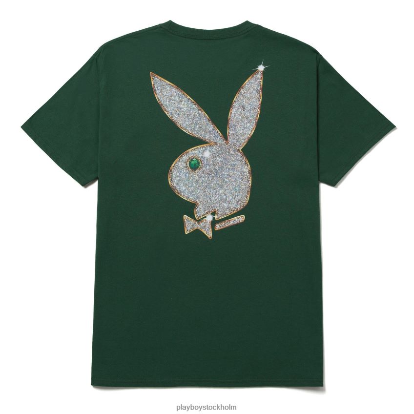 t-shirt med kaninhuvud Playboy x HUF män 62L66F319 grön Kläder