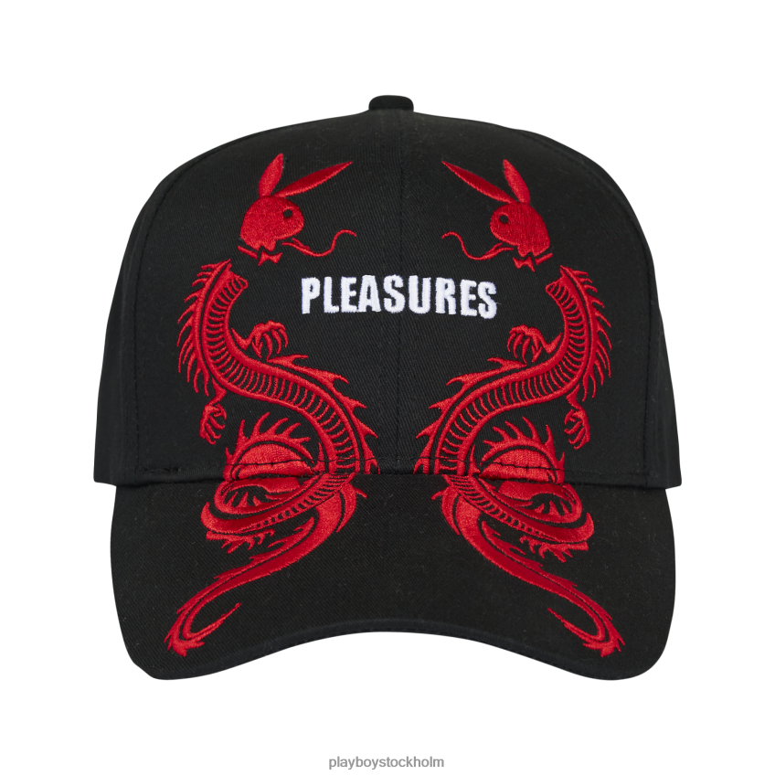 tails 6 panel hatt Playboy x Pleasures män 62L66F809 svart tillbehör