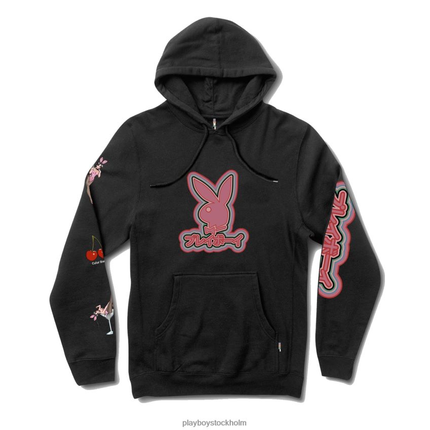 tokyo club 30 hoodie Playboy män 62L66F349 svart Kläder