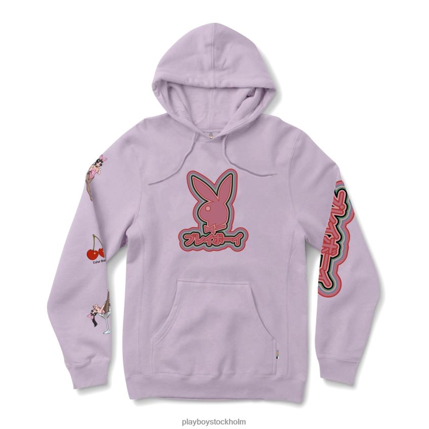 tokyo club 30 hoodie Playboy män 62L66F350 lavendel Kläder