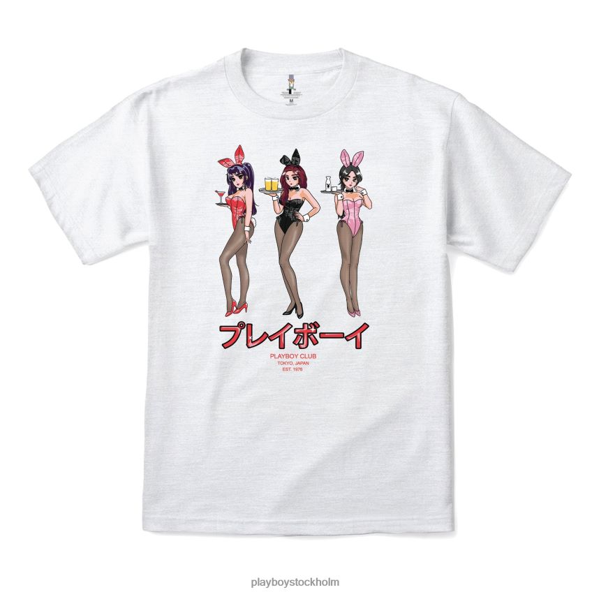 tokyo club happy hour t-shirt Playboy män 62L66F50 askgrå Kläder