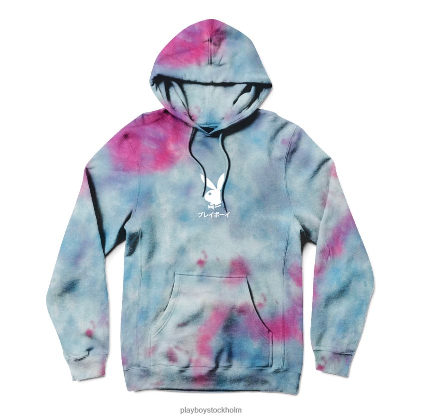 tokyo club hoodie tie-dye Playboy män 62L66F356 sockervadd Kläder