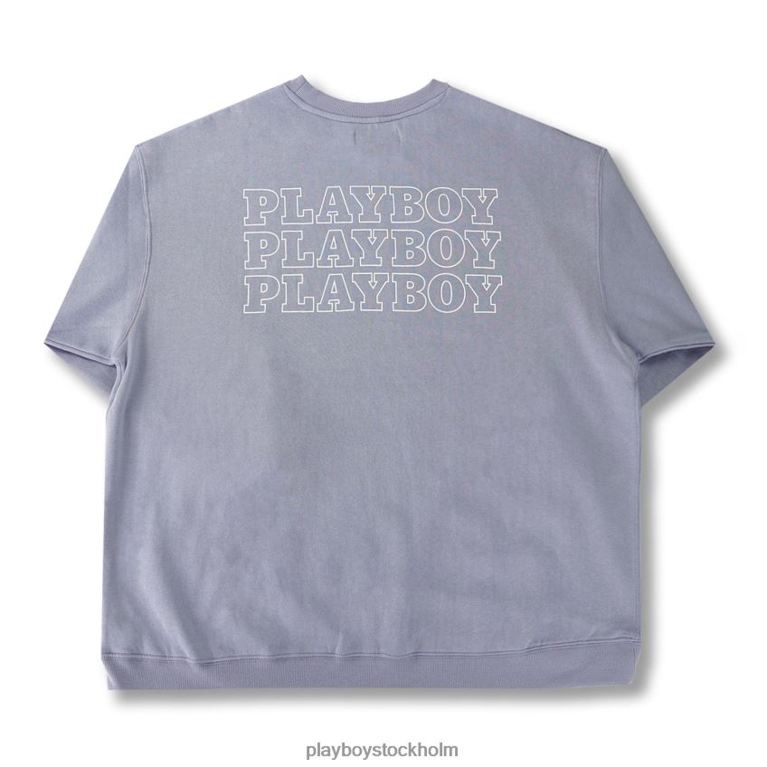 topptröja med crewneck Playboy kvinnor 62L66F1106 lavendel Kläder