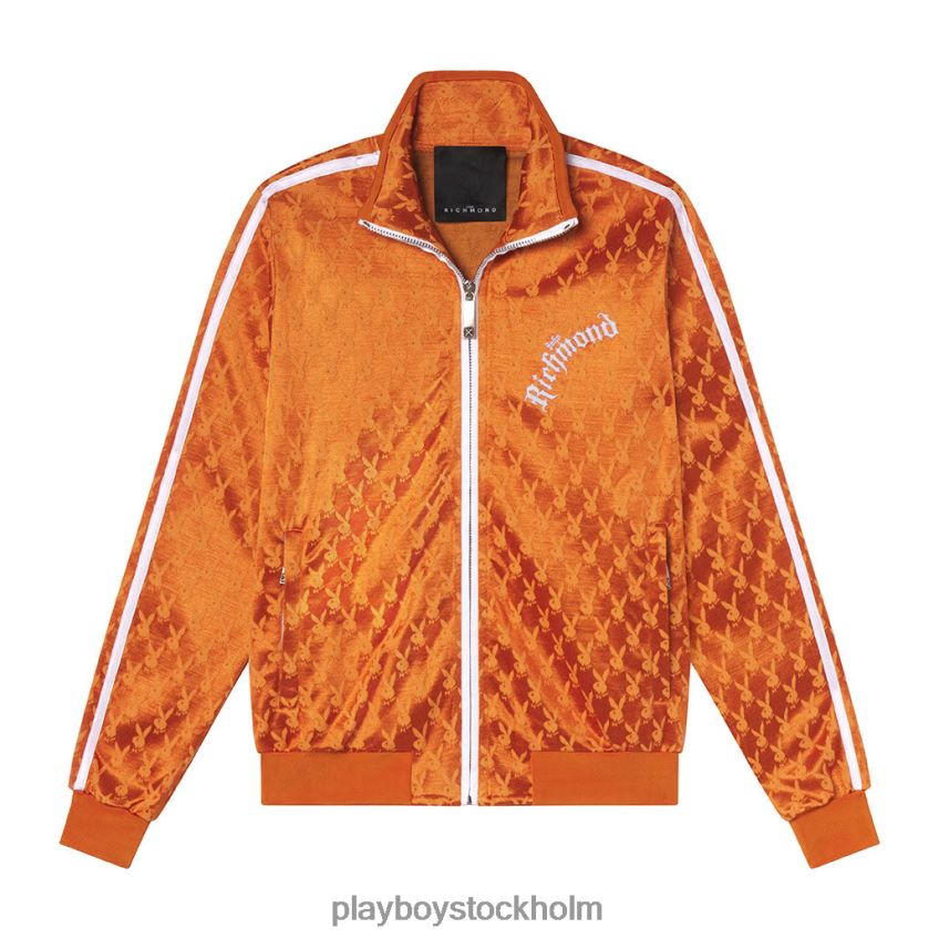 träningsjacka Playboy x John Richmond män 62L66F475 orange Kläder