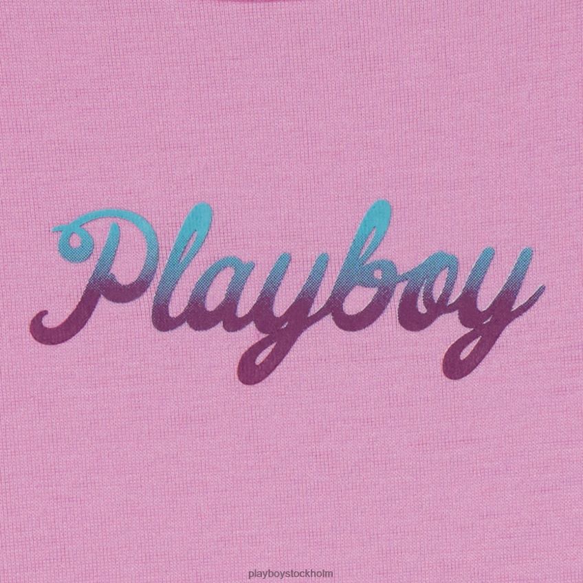 vinter getaway beskuren t-shirt Playboy kvinnor 62L66F1019 rosa Kläder