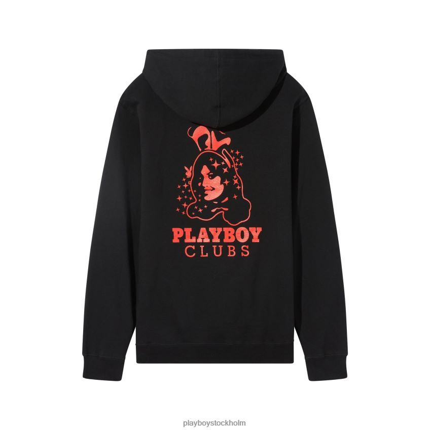 årsdagen kanin hoodie Playboy män 62L66F477 svart med rött Kläder